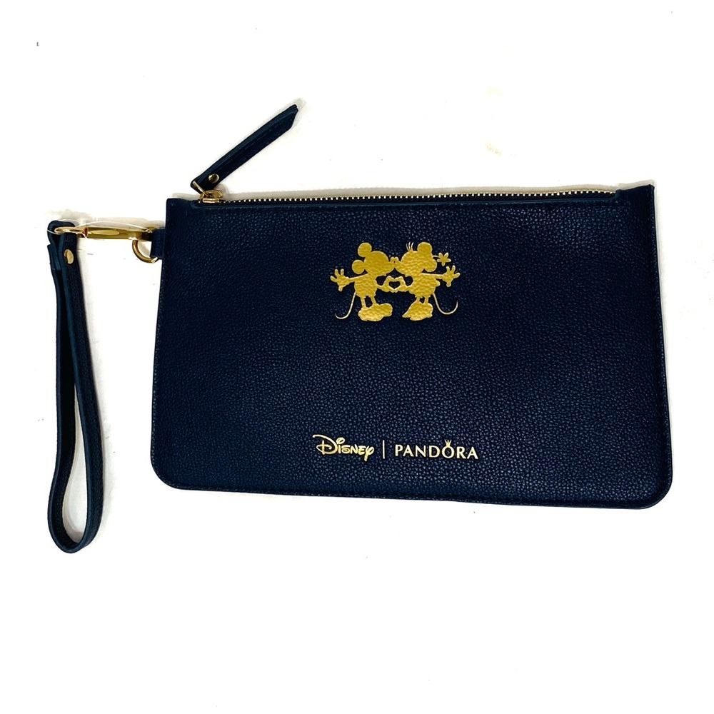 DISNEY PANDORA LIMITED EDITION MINNIE MICKEY KISSING CLUTCH WRISTLET